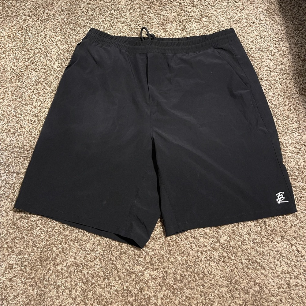 Men’s black rivet shorts